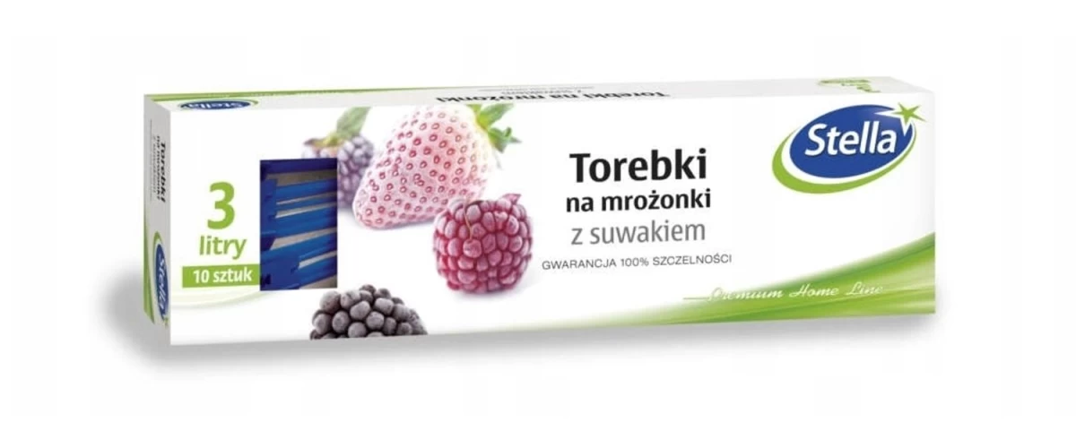 stella Maišeliai šaldytam Maistui Su Užtrauktuku, 3 L, 10 Vnt.