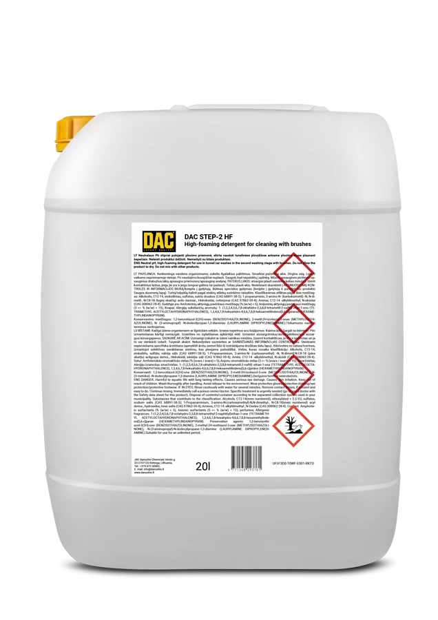 Stipriai putojanti plovimo priemonė DAC STEP-2 HF
