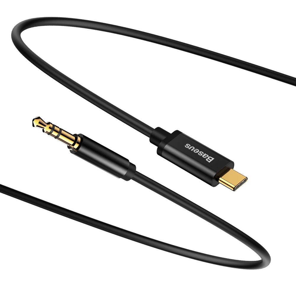 Stereofoninio Garso Kabelio Adapteris Aux 3,5 Mm Mini Jack - Usb-c 120 Cm - Juodas