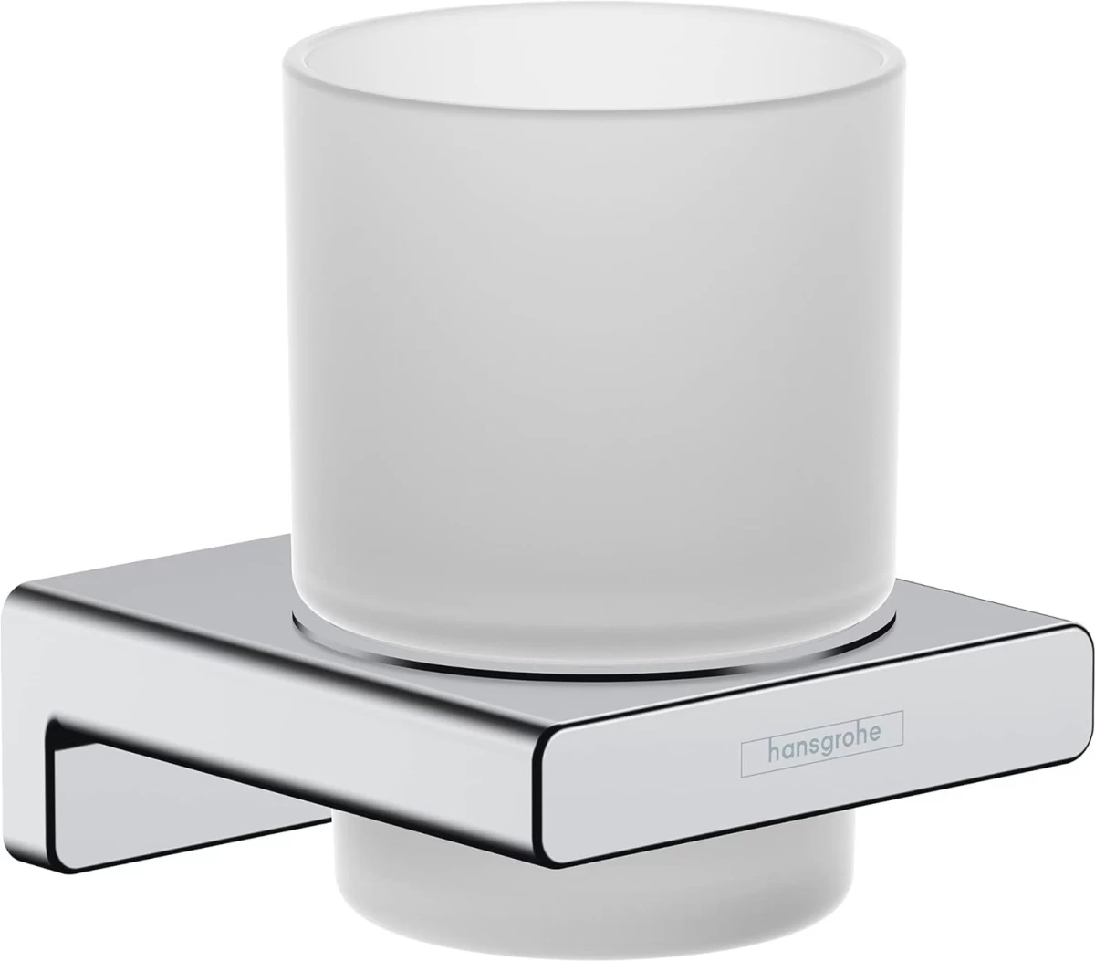 Stiklinė su laikikliu Hansgrohe AddStoris, chromas, 41749000