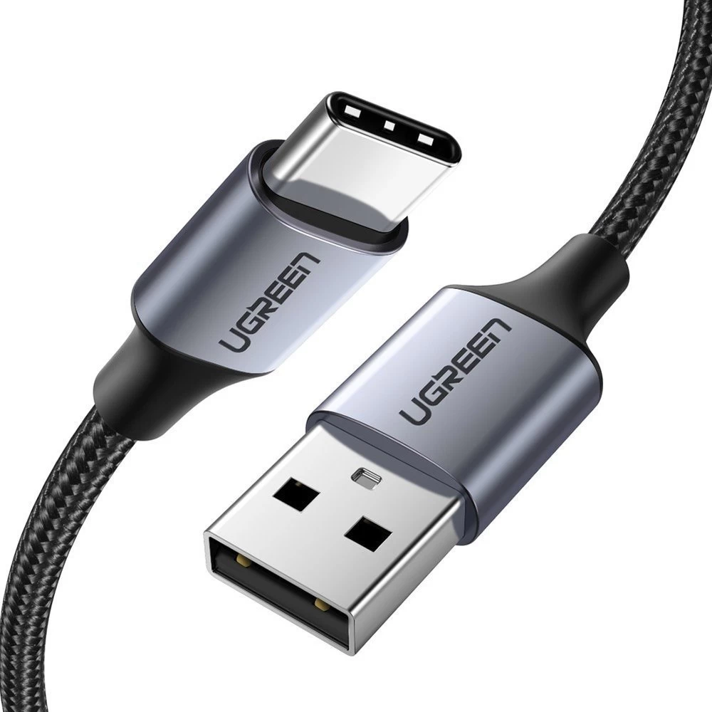 Stiprus Pintas Usb - Usb-c Qc 3.0 3a 2 M Pilkos Spalvos Kabelis