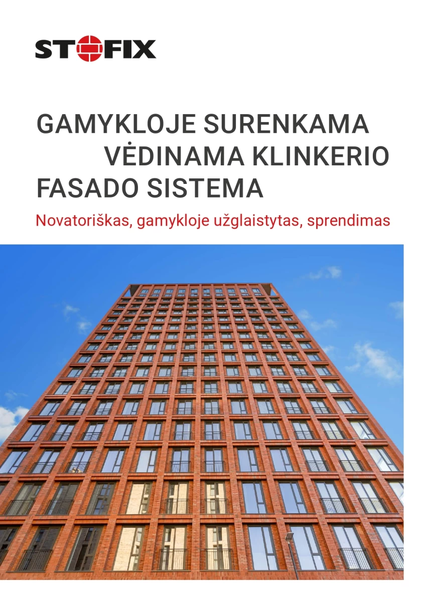 STOFIX klinkerio fasado sistema