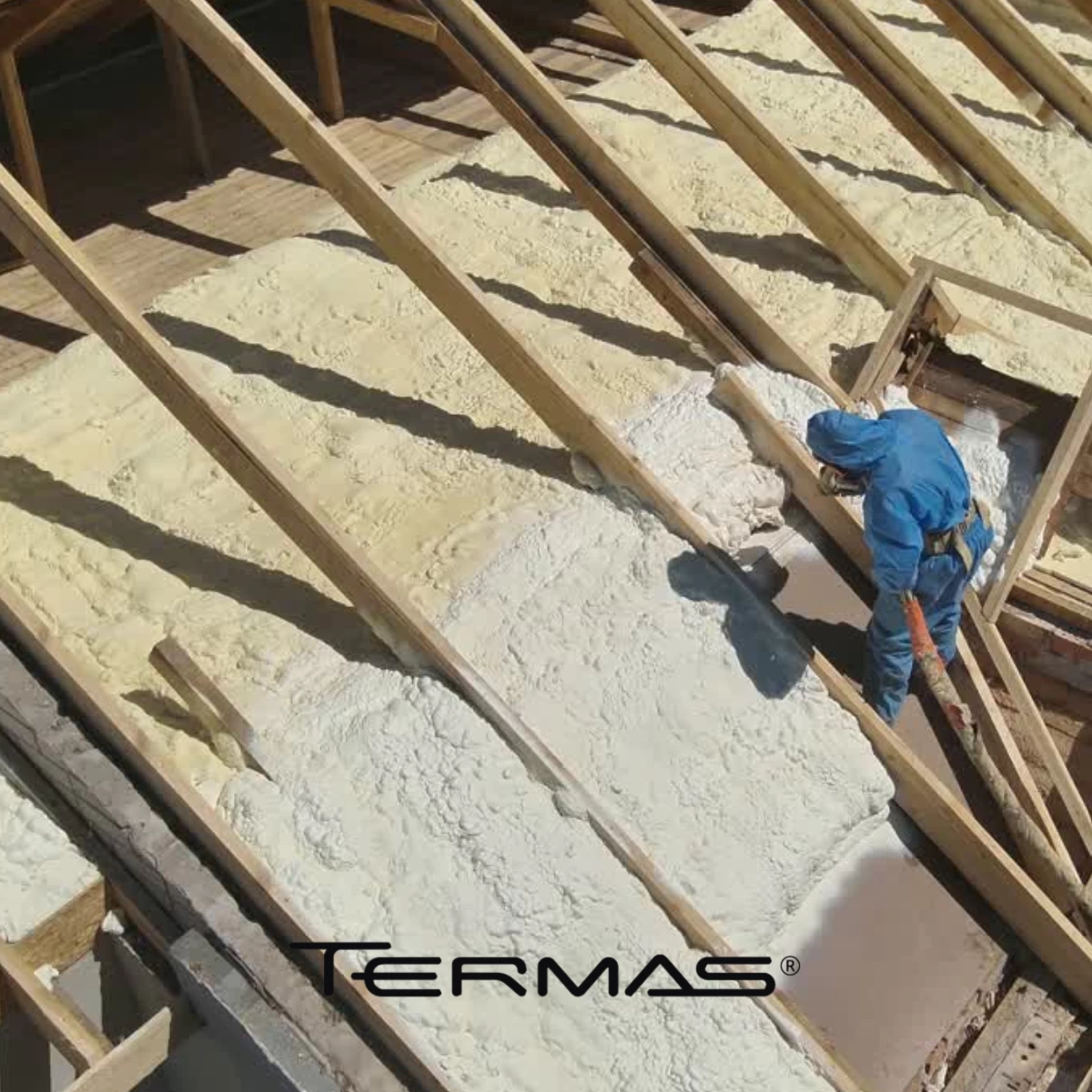 Stogo šiltinimas poliuretano putomis