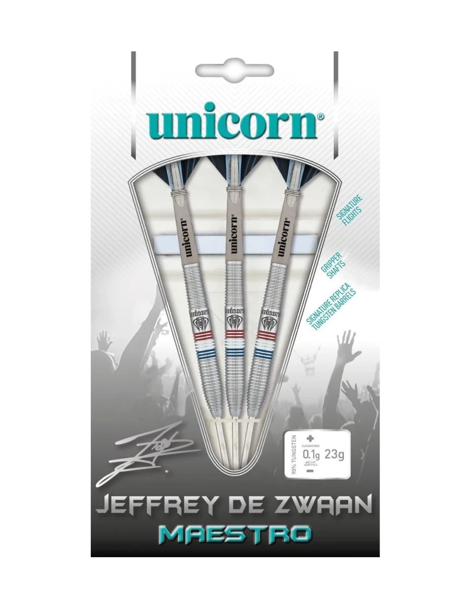 Strėlytės UNICORN MAESTRO JEFFREY DE ZWAAN PHASE 2 STEEL TIP DART - 90% TUNGSTEN 23g