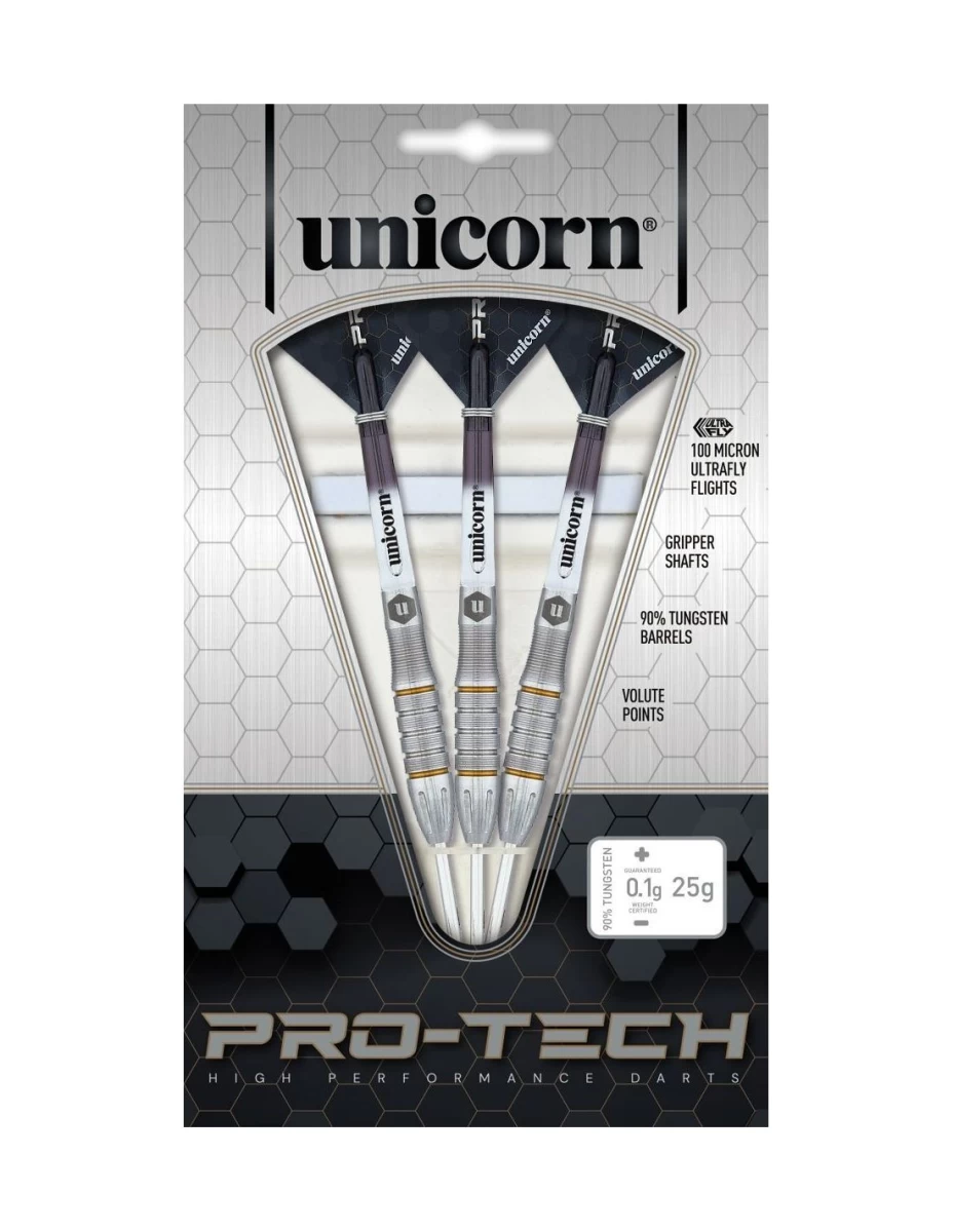 Strėlytės UNICORN PRO-TECH STYLE 5 STEEL TIP DART SET - 90% TUNGSTEN