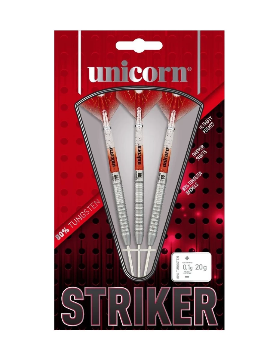 Strėlytės UNICORN STRIKER TYPE 2 - 80% TUNGSTEN STEEL TIP DARTS