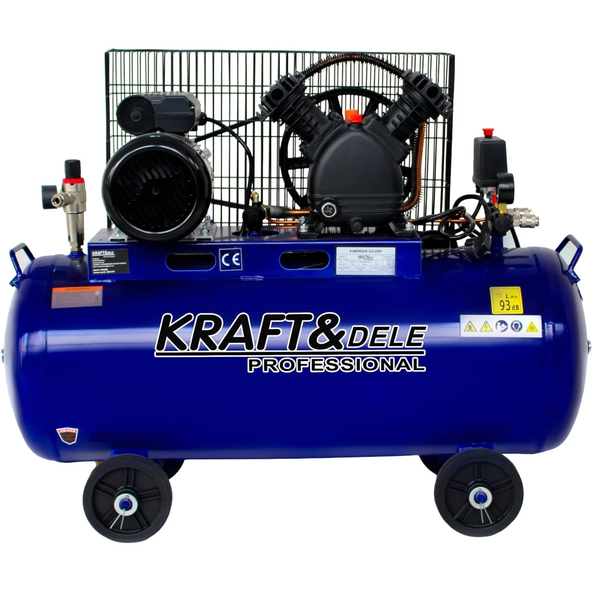 Stūmoklinis oro kompresorius 100L Kraft&amp;Dele 2800W, KD4058