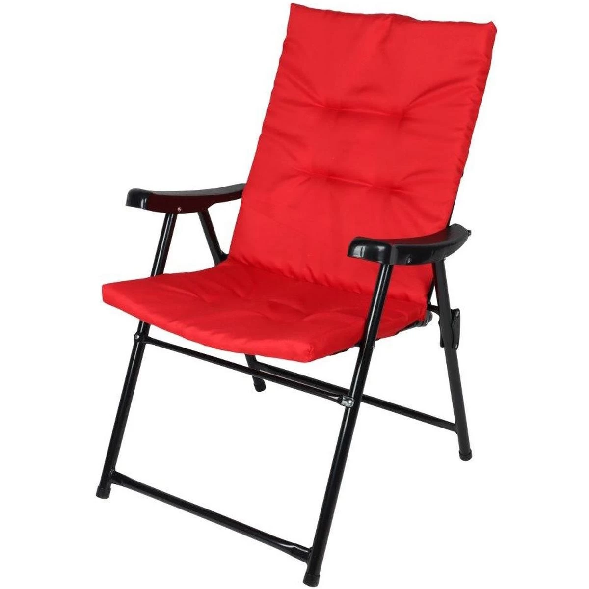 Sulankstoma Sodo Kėdė 59x66x45/90 Cm Su Pagalvėle Raudona