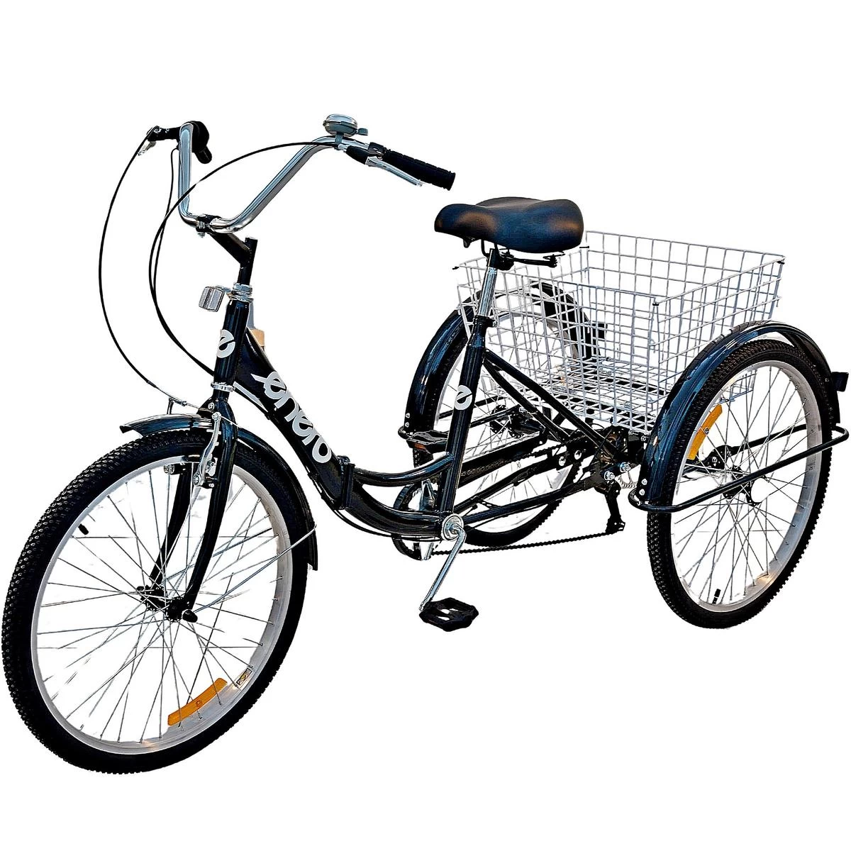 Sulankstomas 3 Ratų Dviratis 24 Black Shimano 7-speed