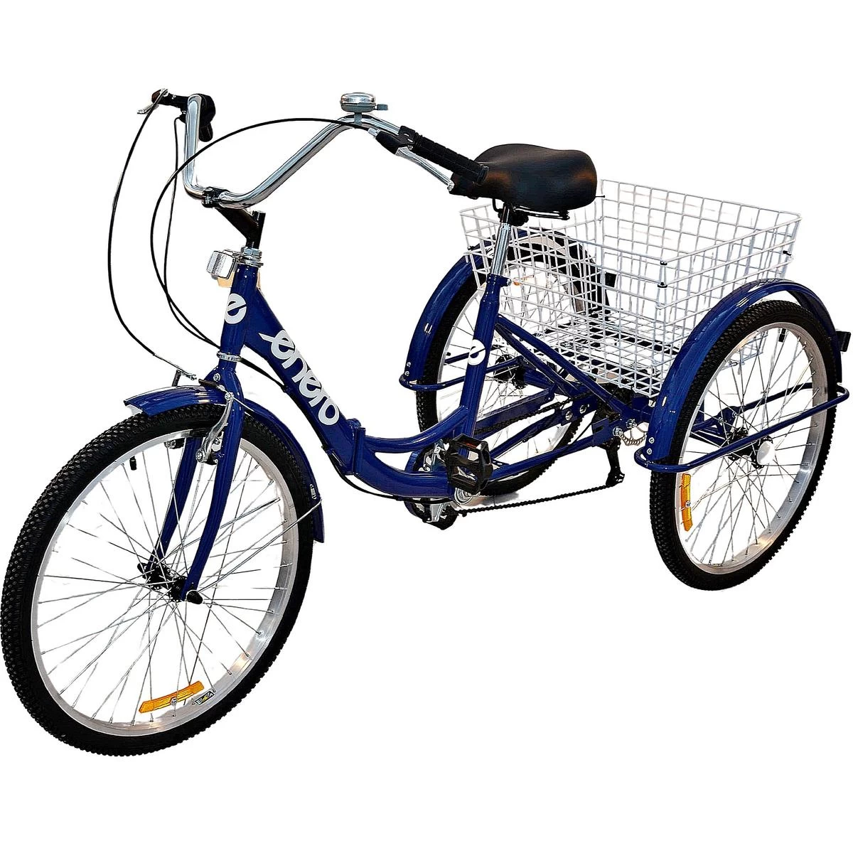 Sulankstomas 3 Ratų Dviratis 24 Navy Blue Shimano 7-speed