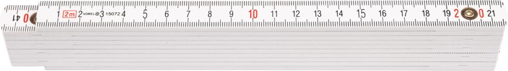Sulankstomas metras baltas, ABS 1 m (15071)