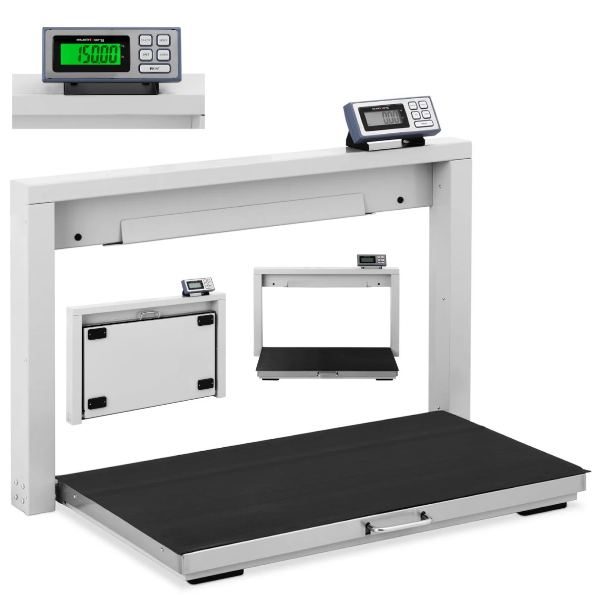 Sulankstomos Platforminės 95 X 50 Cm Lcd 150 Kg / 50 G Svarstyklės Sulankstomos Platforminės 95 X 50 Cm Lcd 150 Kg / 50 G Svarstyklės