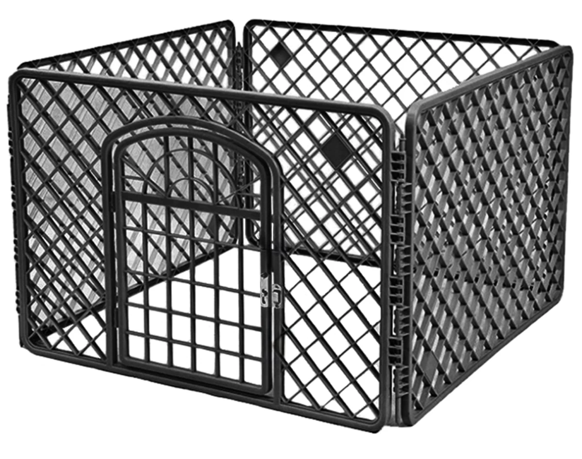 šunų Voljeras 90x90x60cm Juodas