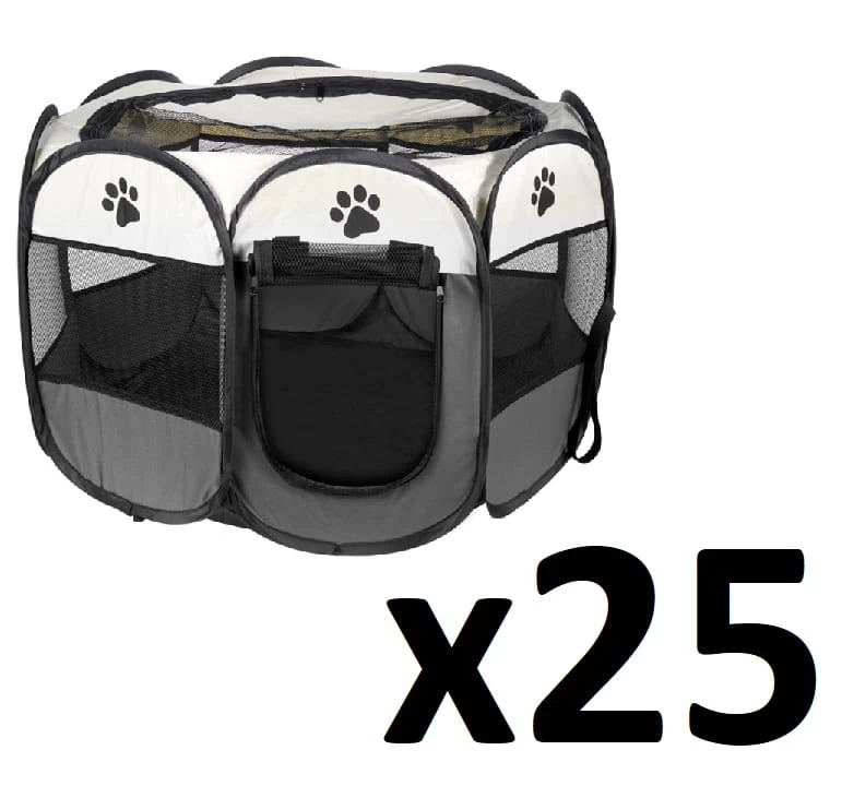 šunų/kačių Aptvaras 91x91x58cm - Pilkas X 25