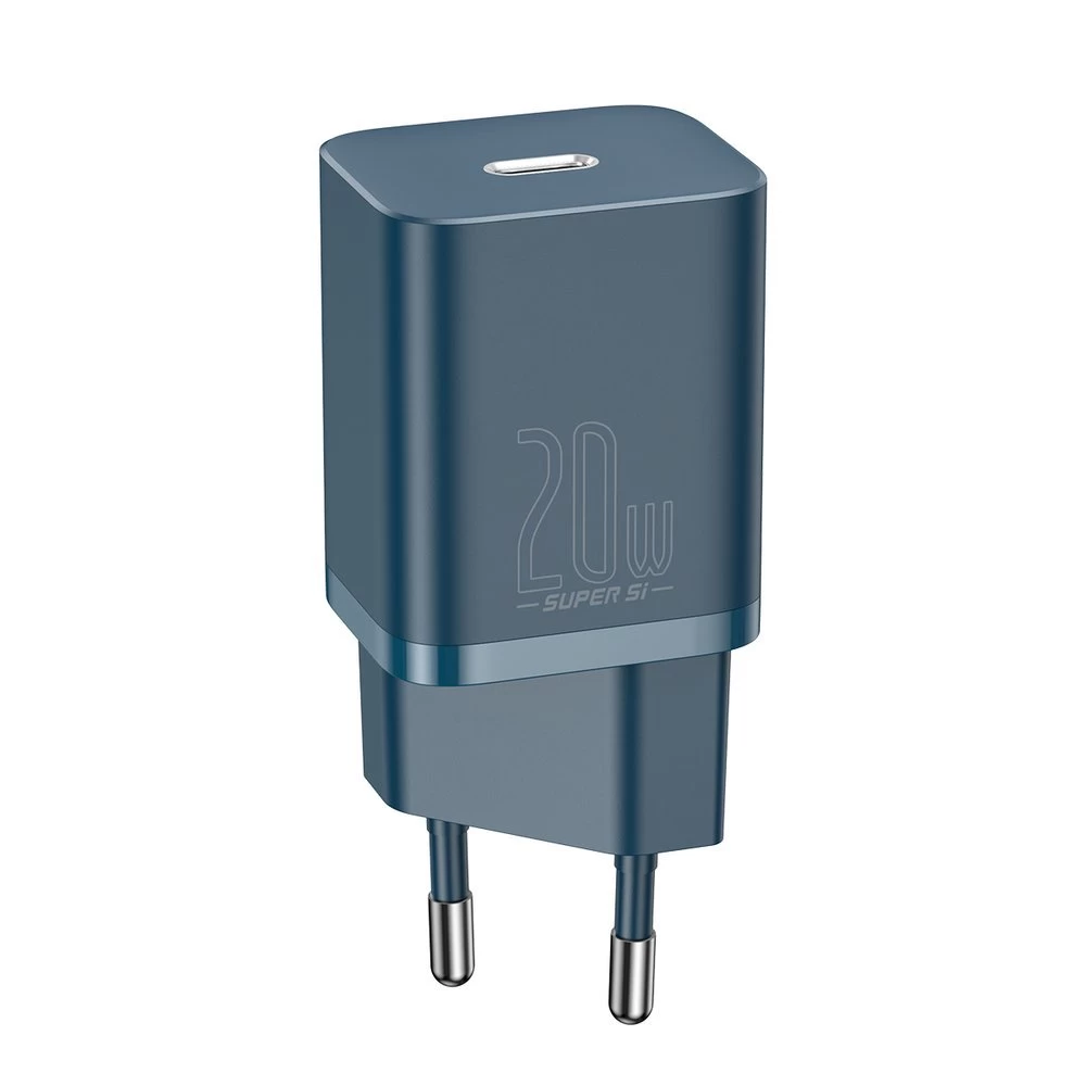Super Si 1c Usb-c Greitasis įkroviklis 20w Power Delivery Mėlynos Spalvos
