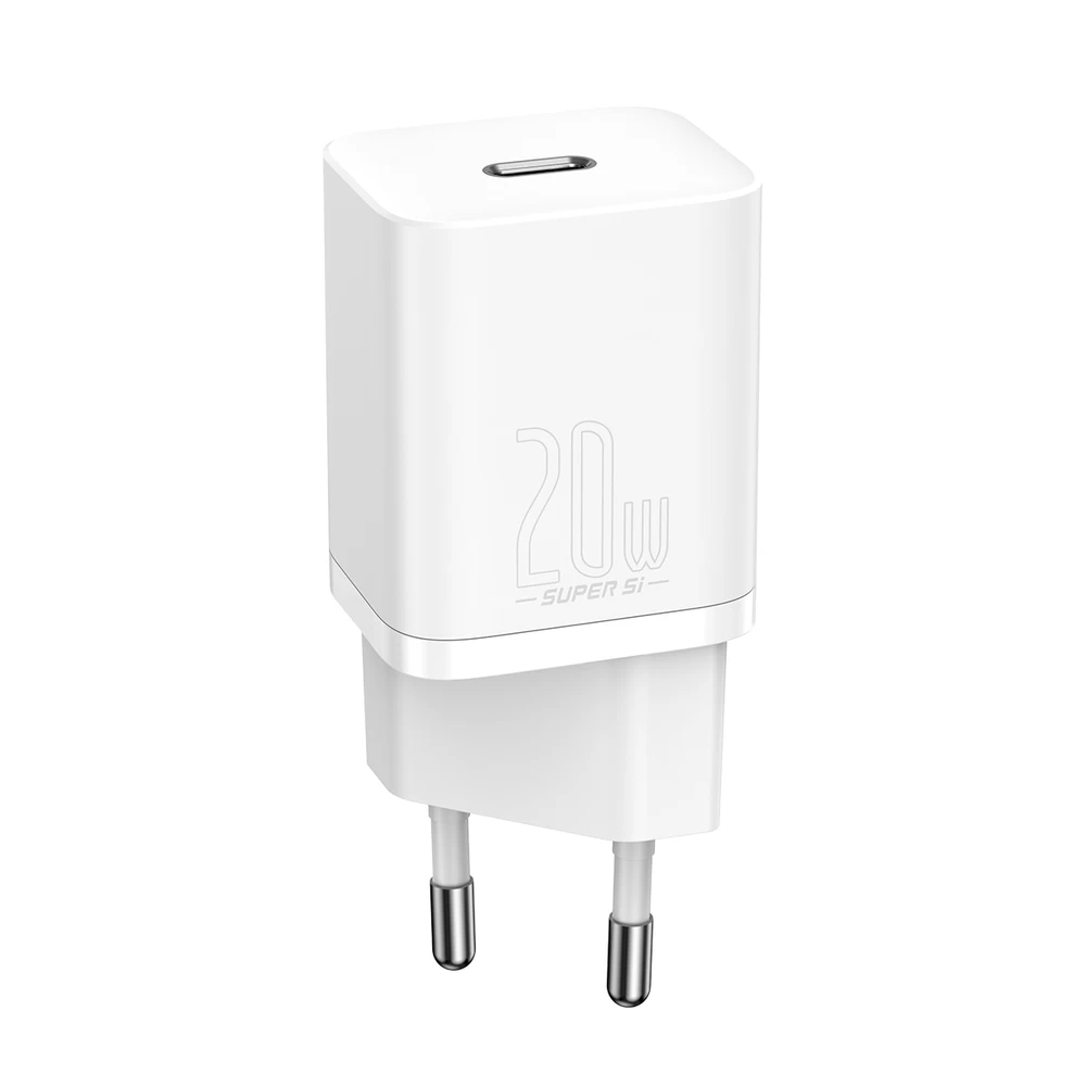 Super Si 1c Usb-c Telefono Greitasis įkroviklis 20w Pd Baltas