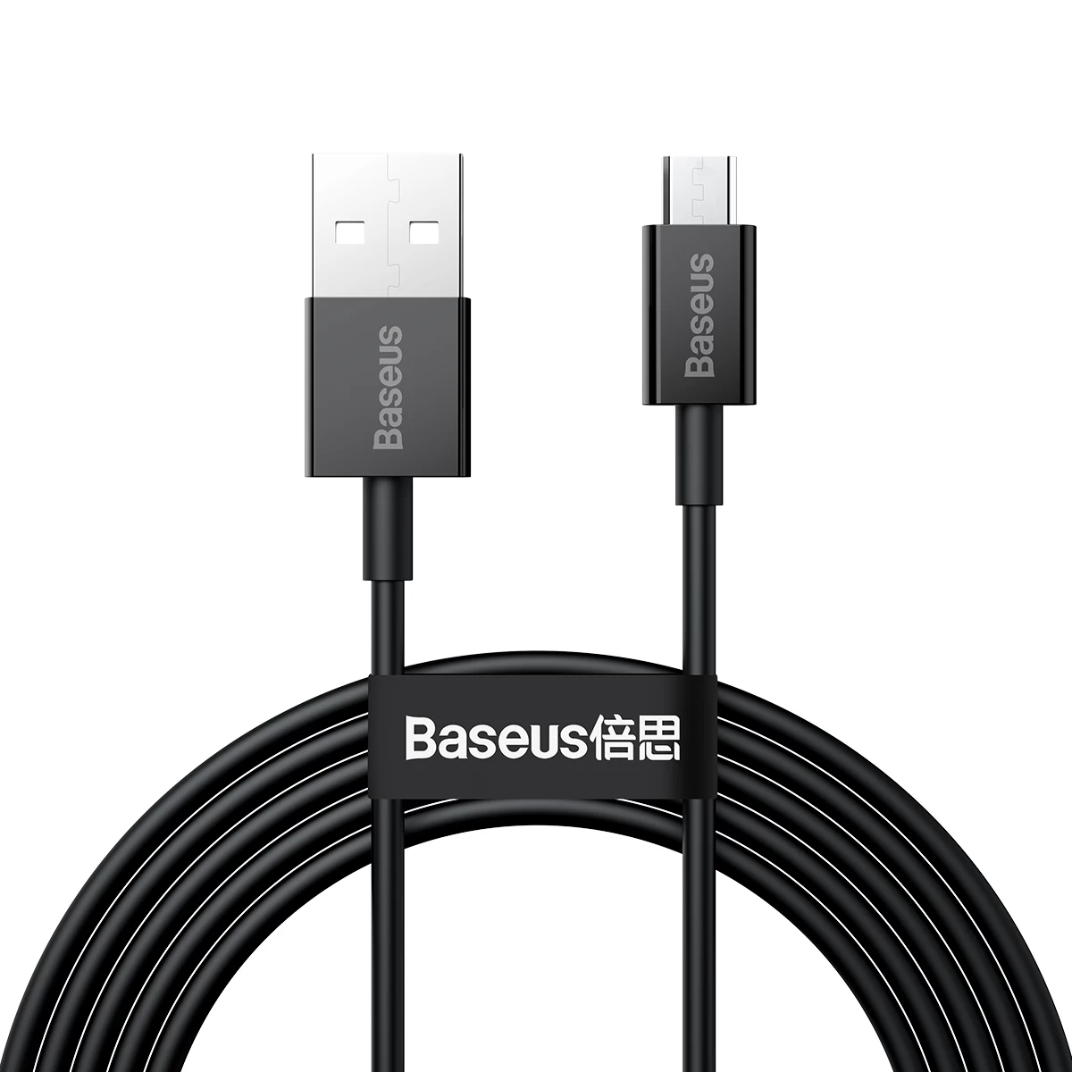 superior Usb-a - micro Usb 2a 2 M Ilgio Juodas Kabelis