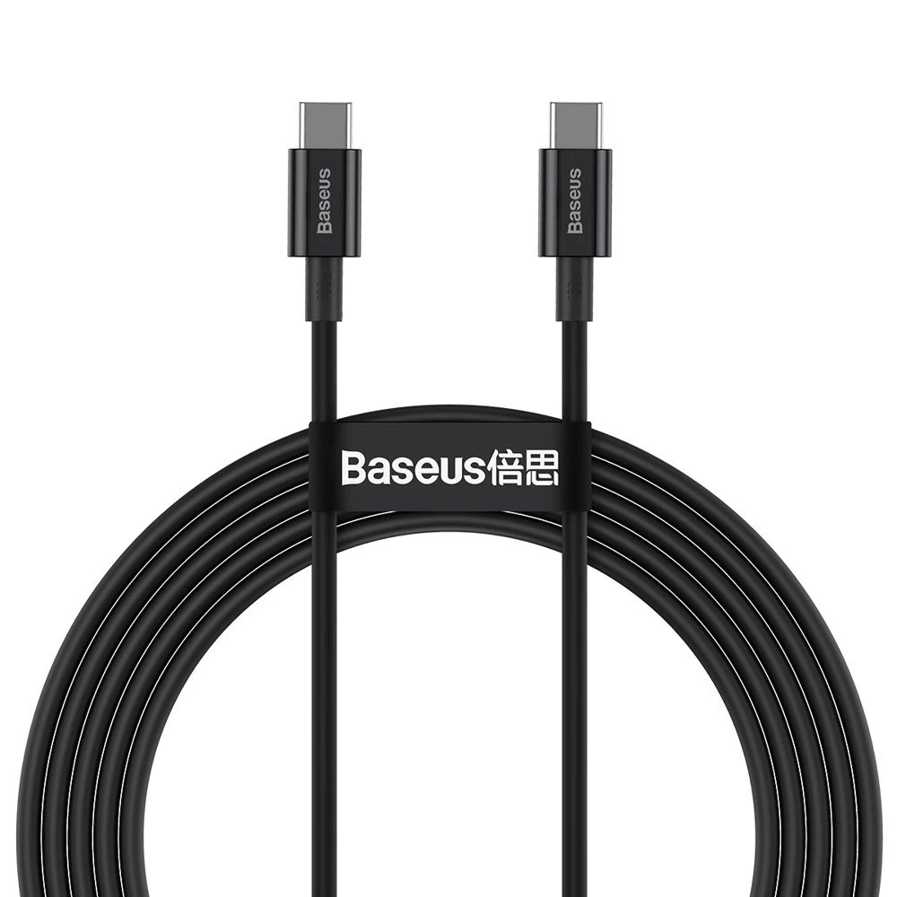 superior Usb-c - Usb-c Greitojo įkrovimo Kabelis 100w 5a 2 M - Juodas