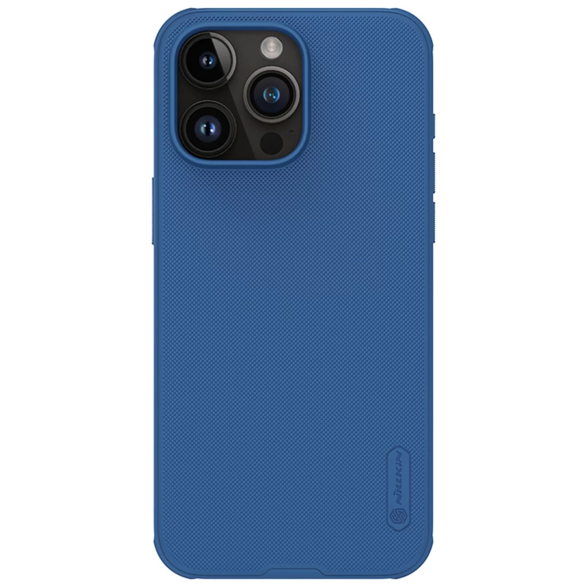 Sustiprintas Dėklas Iphone 15 Pro Max Nillkin Super Frosted Shield Pro - Mėlynas