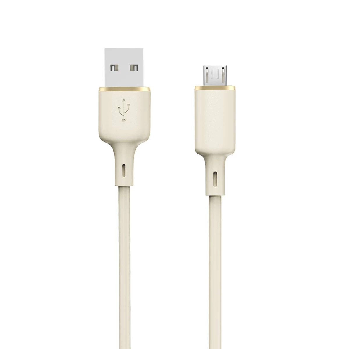 Sustiprintas Kabelis Sr Usb-a - Microusb 5a 1 M Smėlio Spalvos