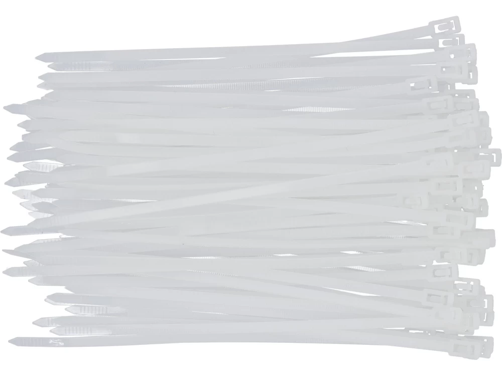 Suveržimo dirželiai balti | 4,8X200 mm | 100 vnt (YT-70661)