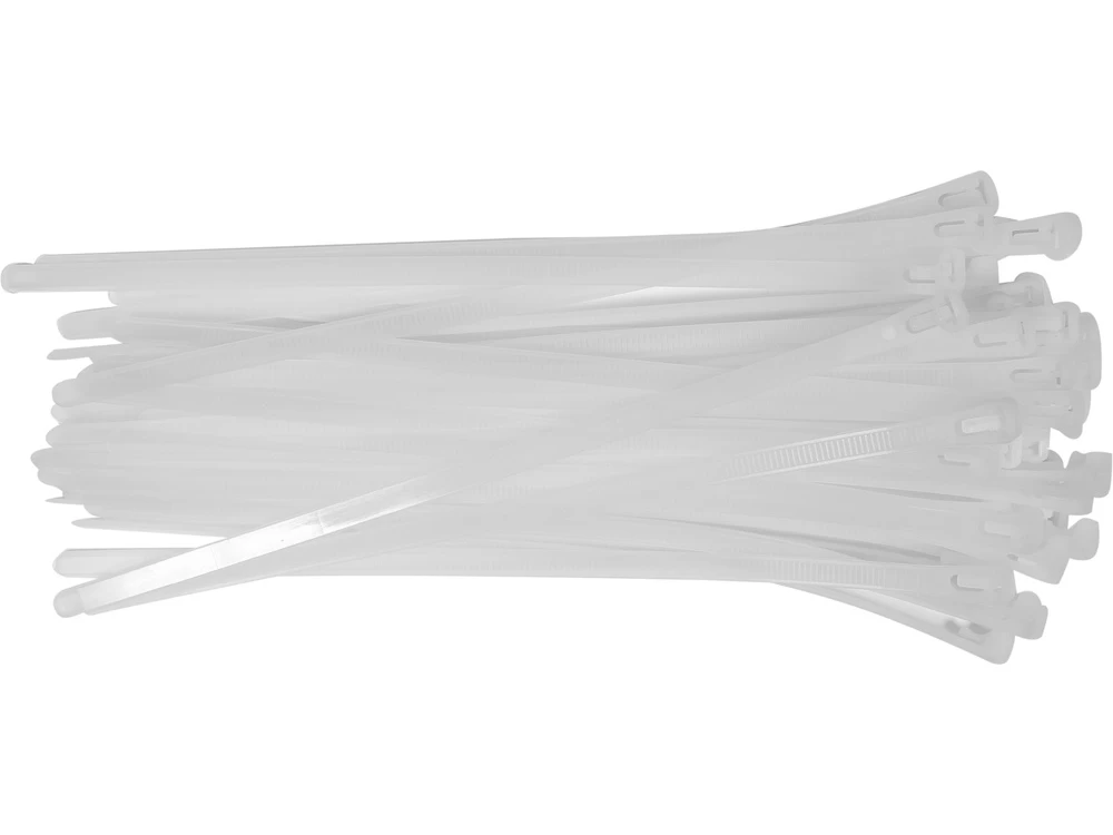 Suveržimo dirželiai balti | 7,6X250 mm | 50 vnt (YT-70664)