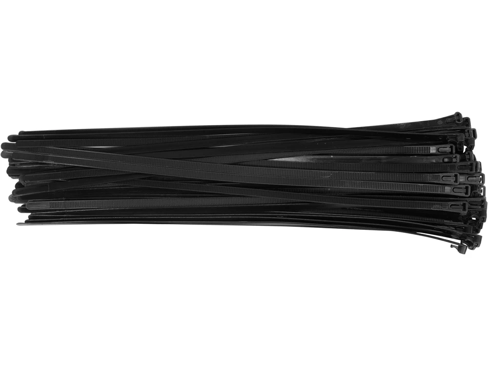 Suveržimo dirželiai juodi | 7,6X400 mm | 50 vnt (YT-70677)