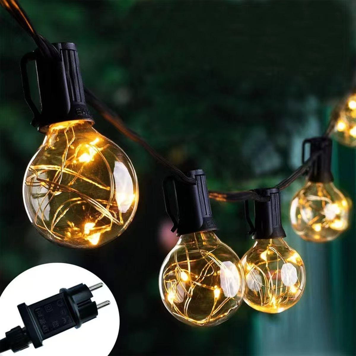 švenčių šviesos Lauko Girlianda 20 Kaitrinių Lempučių 100led 5,8 M 230v švenčių šviesos Lauko Girlianda 20 Kaitrinių Lempučių 100led 5,8 M 230v