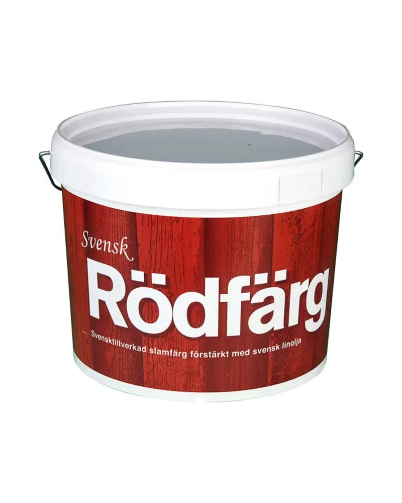 Svensk Rödfärg Standard - švediški raudoni dažai mediniams fasadams, praturtinti sėmenų aliejumi - 10 L Svensk Rödfärg Standard - švediški raudoni dažai mediniams fasadams, praturtinti sėmenų aliejumi - 10 L