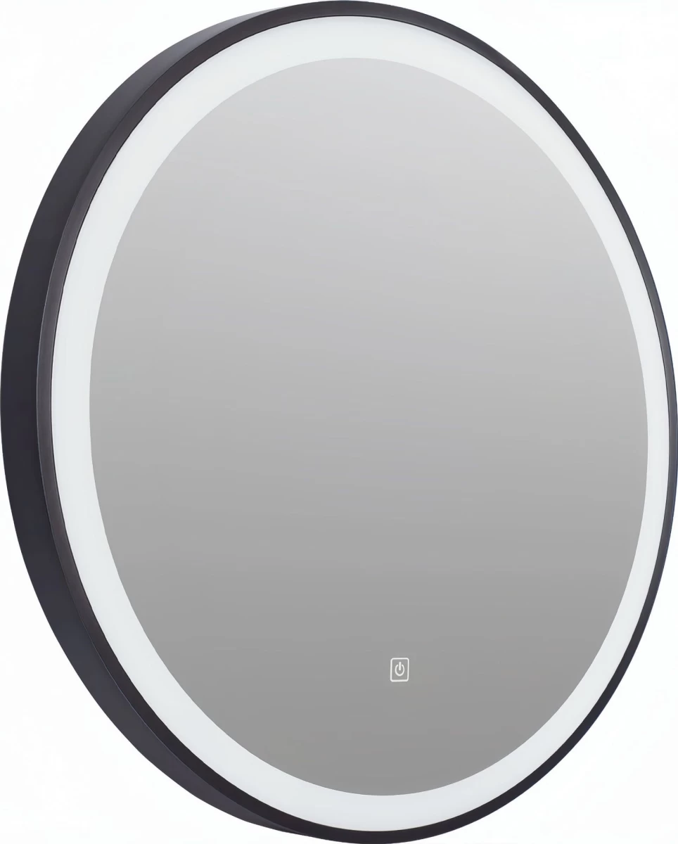 Šviečiantis veidrodis VENUS 60 cm juodu rėmeliu