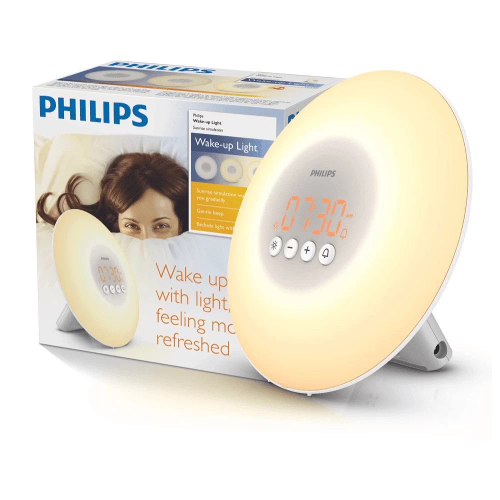 Šviestuvas/Radijas Philips HF3506 Balta/ Geltona (Ekspozicinė prekė)