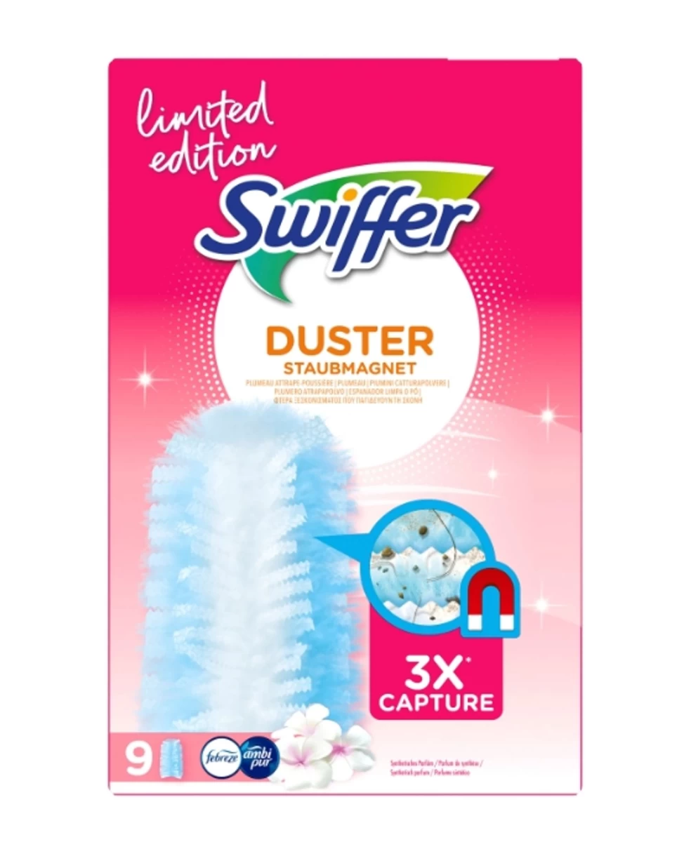 swiffer Duster šluosčių Užpildai, Papildoma Pakuotė Rinkiniams, 9 Dalys (vokietijos Produktas) swiffer Duster šluosčių Užpildai, Papildoma Pakuotė Rinkiniams, 9 Dalys (vokietijos Produktas)