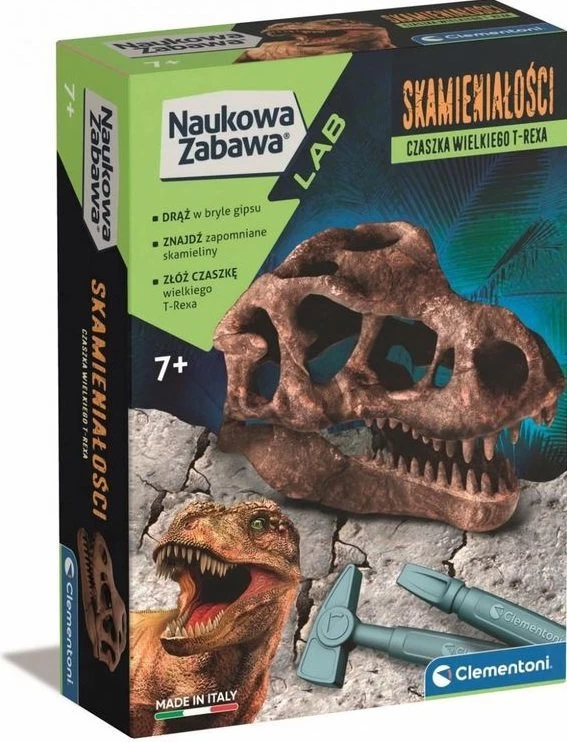 T-rex Iškastinė Kaukolė Scientific Fun Clementoni #g2