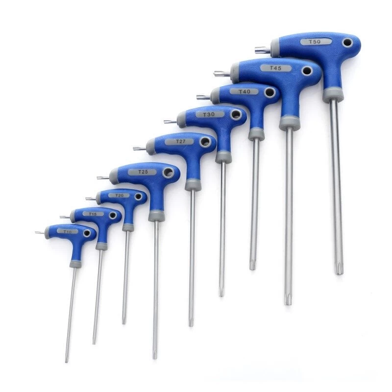 &#039;T&#039; tipo.rak.rink.(9vnt) (torx)  T10-T50