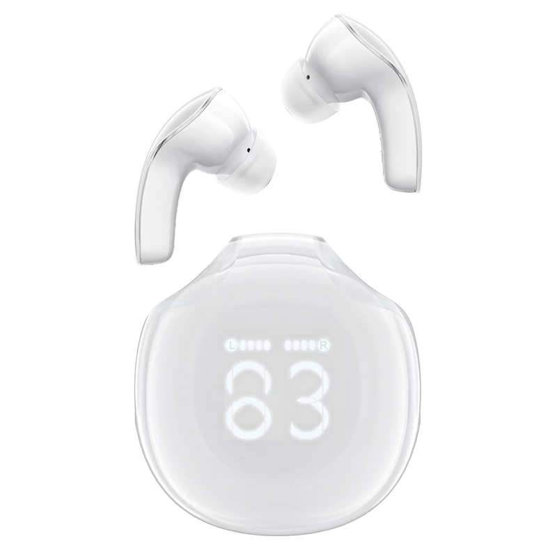 T9 bluetooth 5.3 Belaidės Ausinės Su Usb-c, Baltos Spalvos