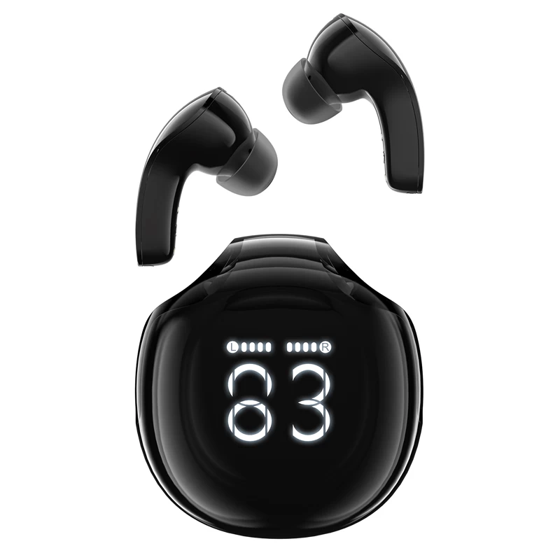 T9 bluetooth 5.3 Belaidės Ausinės Su Usb-c, Juodos Spalvos