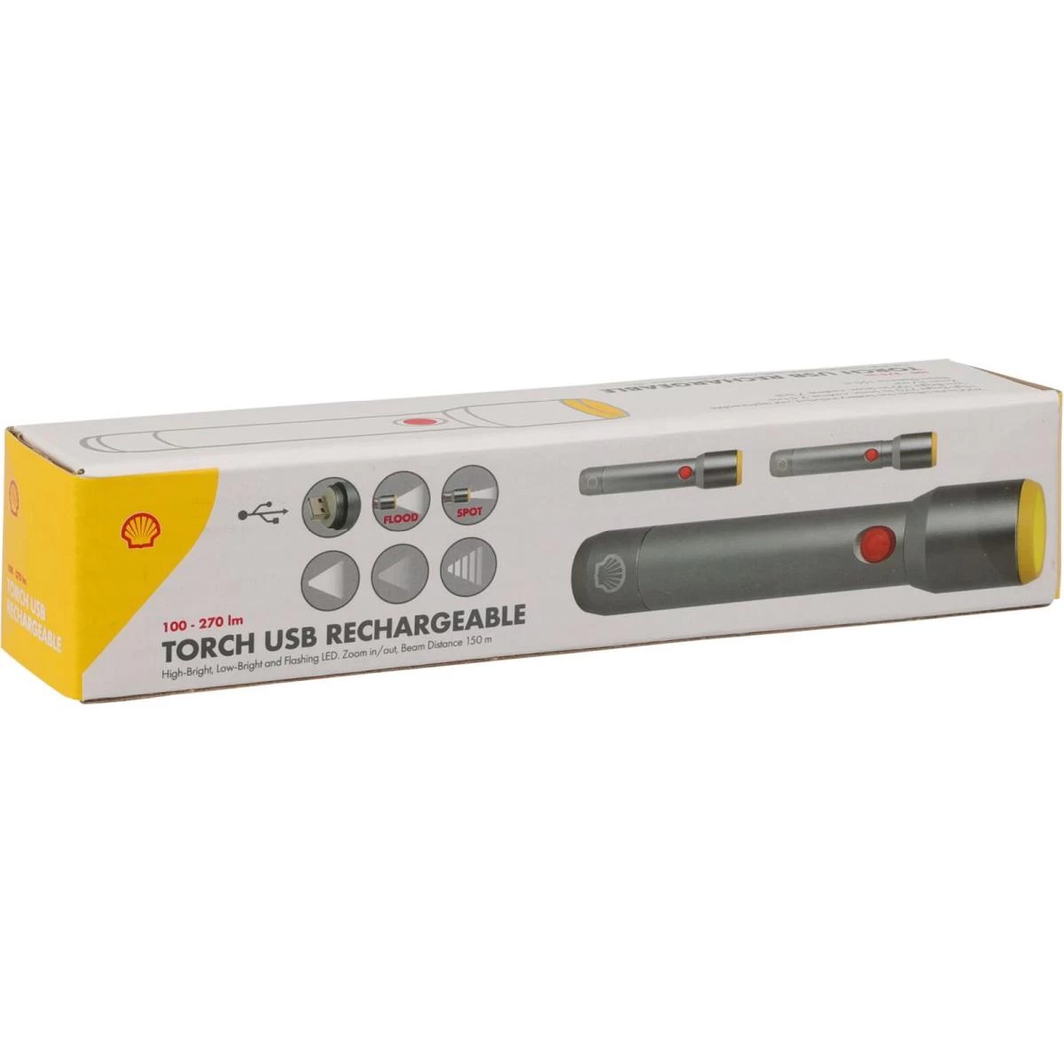 Taktinis Aliuminio žibintuvėlis 15 Cm Korpusas Usb