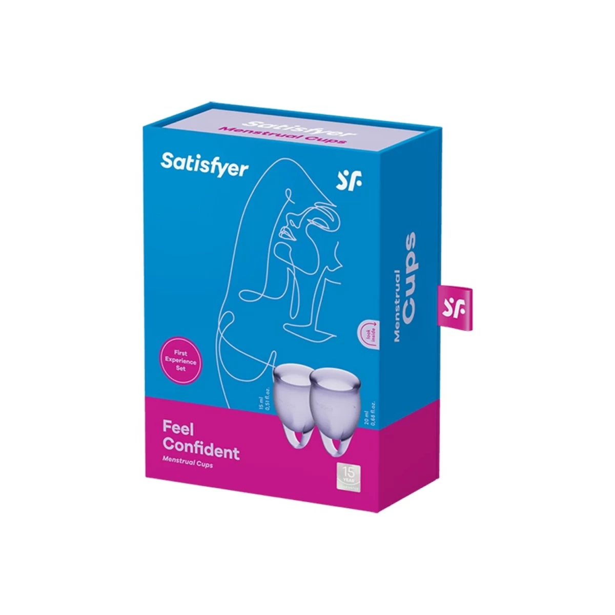 Tamponai - Menstruacinė Taurelė Feel Confident (violetinė).