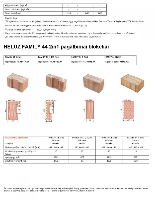 A+ Keraminiai blokeliai Heluz Family 44 2in1