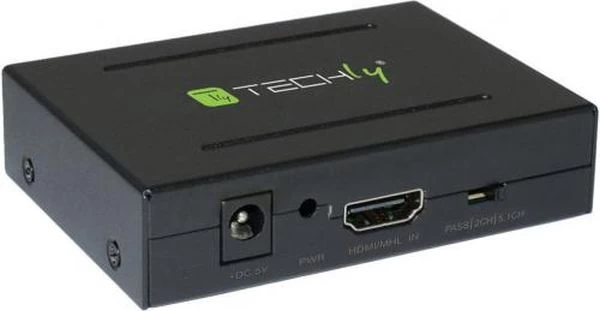 Techly 025732 2x Hdmi - S/pdif Toslink - Rca R/l Adapteris
