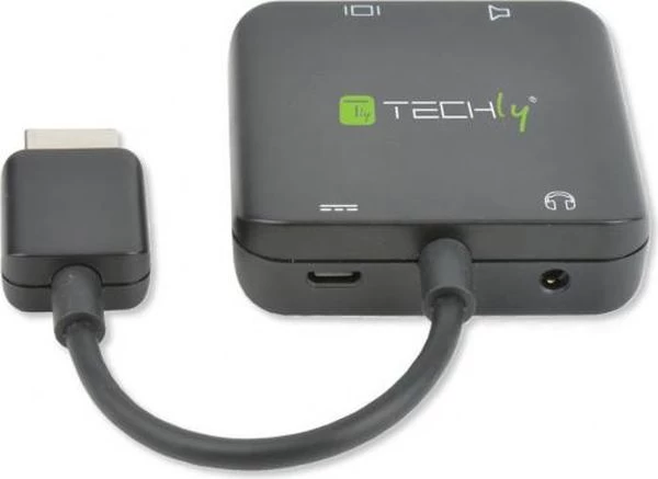 Techly 026500 2x Hdmi - S/pdif Toslink - Jack 3,5 Mm Adapteris