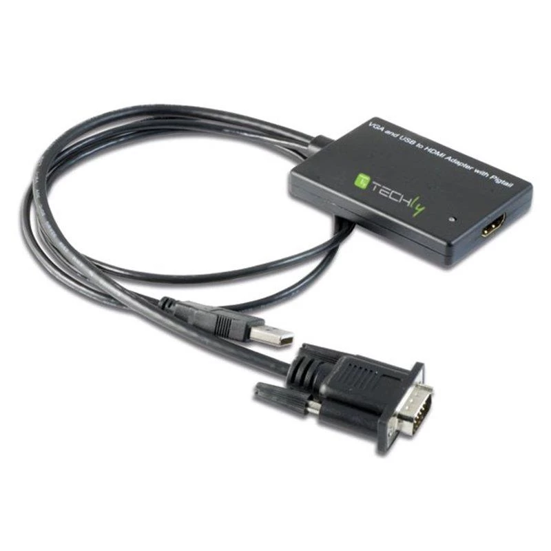 Techly 301665 Hdmi - Vga/audio Keitiklis