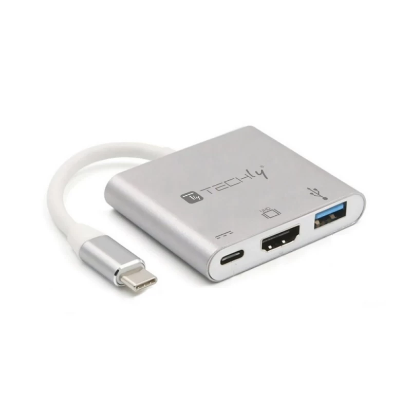 Techly Iadap Usb31-hdmipty Usb-c - Hdmi/usb-a/usb-c Adapteris