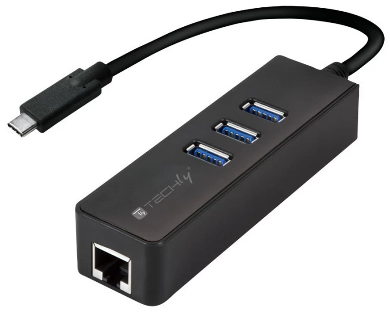 Techly Idata Usb šakotuvas Usb-etgiga-3c2