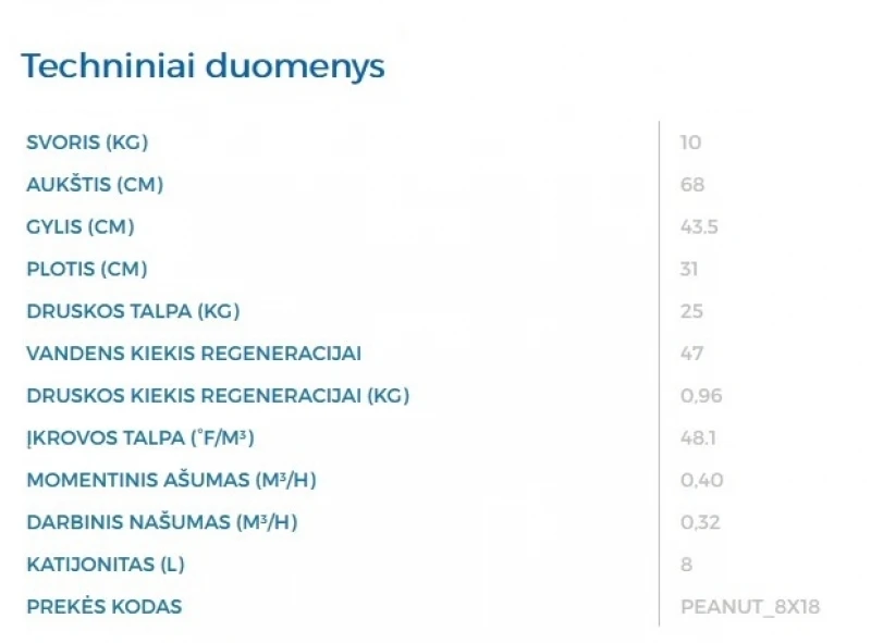 Automatinis minkštinimo filtras RIVERSOFT 8