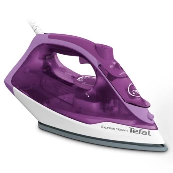 Tefal FV2836 Dry &amp; Steam iron Ceramic soleplate 2400 W Purple, White