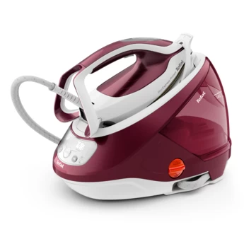 Tefal GV9220 steam ironing station 2600 W Durilium AirGlide Autoclean soleplate Burgundy, White Tefal GV9220 steam ironing station 2600 W Durilium AirGlide Autoclean soleplate Burgundy, White