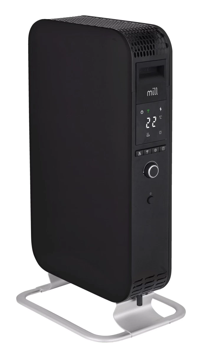 Tepalinis radiatorius Mill OIL1500WIFI3 Gentle Air, 1500 W | Tinka patalpoms iki 22 m² | Juodas, WIFI