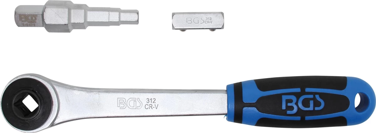Terkšlė kiauryminė su pakopiniu adapteriu | vidinis kvadratas 12,5 mm (1/2) (314)
