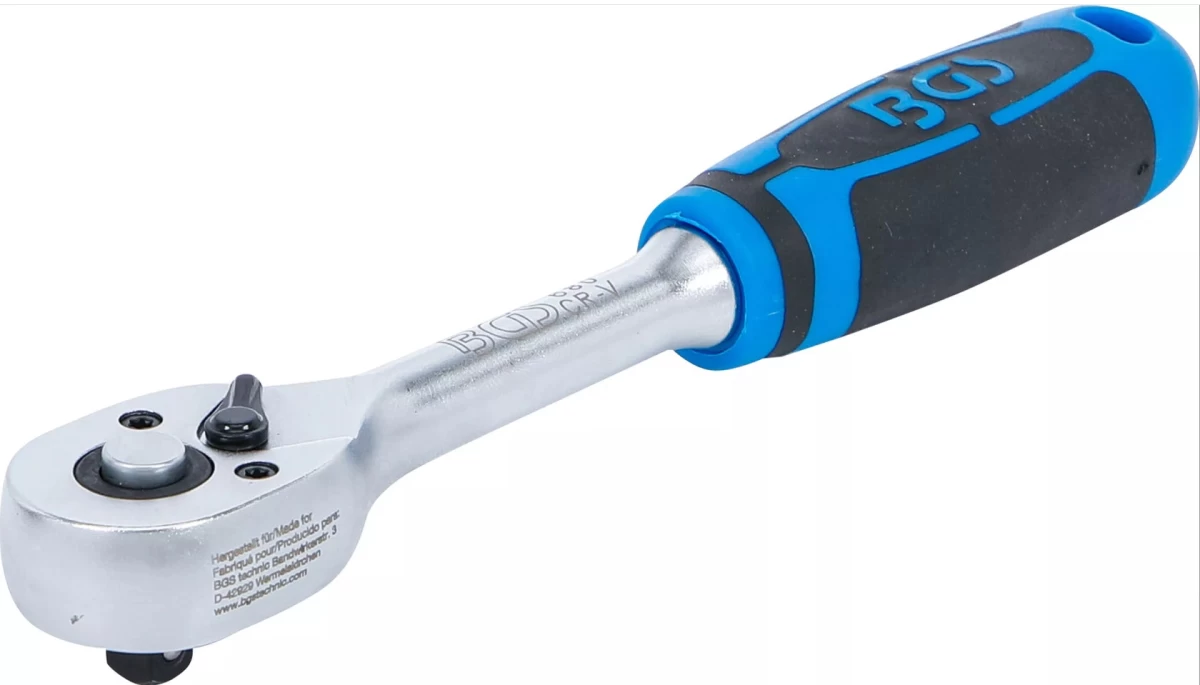 Terkšlinis raktas reversinis | tiesus | smulkūs dantukai | 6,3 mm (1/4) (680)